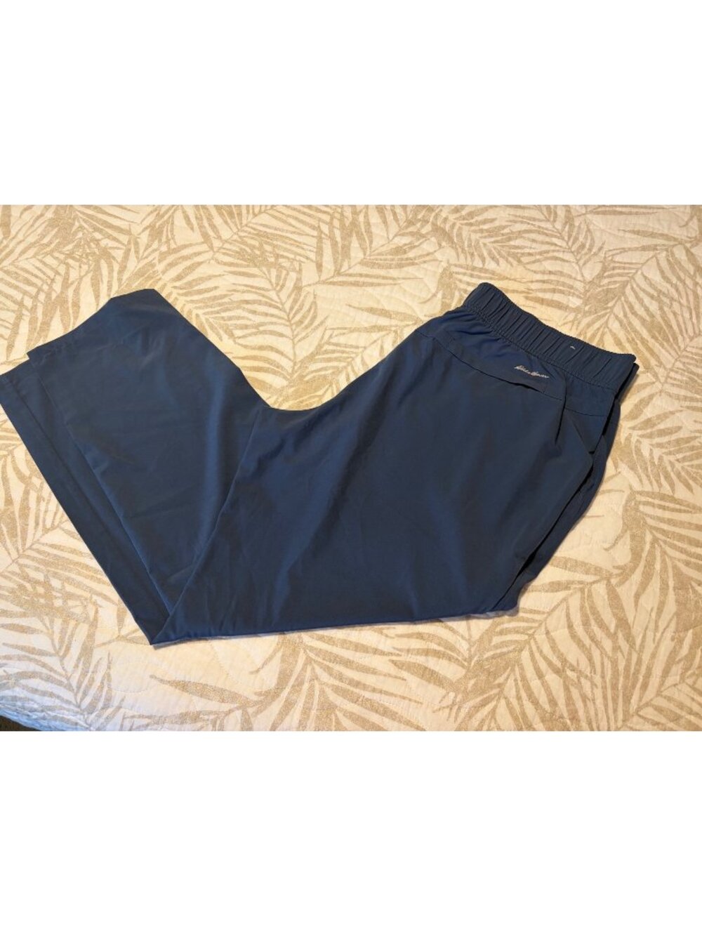 EDDIE BAUER BLUE ANKLE PANTS LARGE NWOT